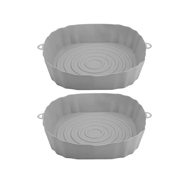 Reusable Silicone Air Fryer Basket Liners 2 Pcs Kitcheniva