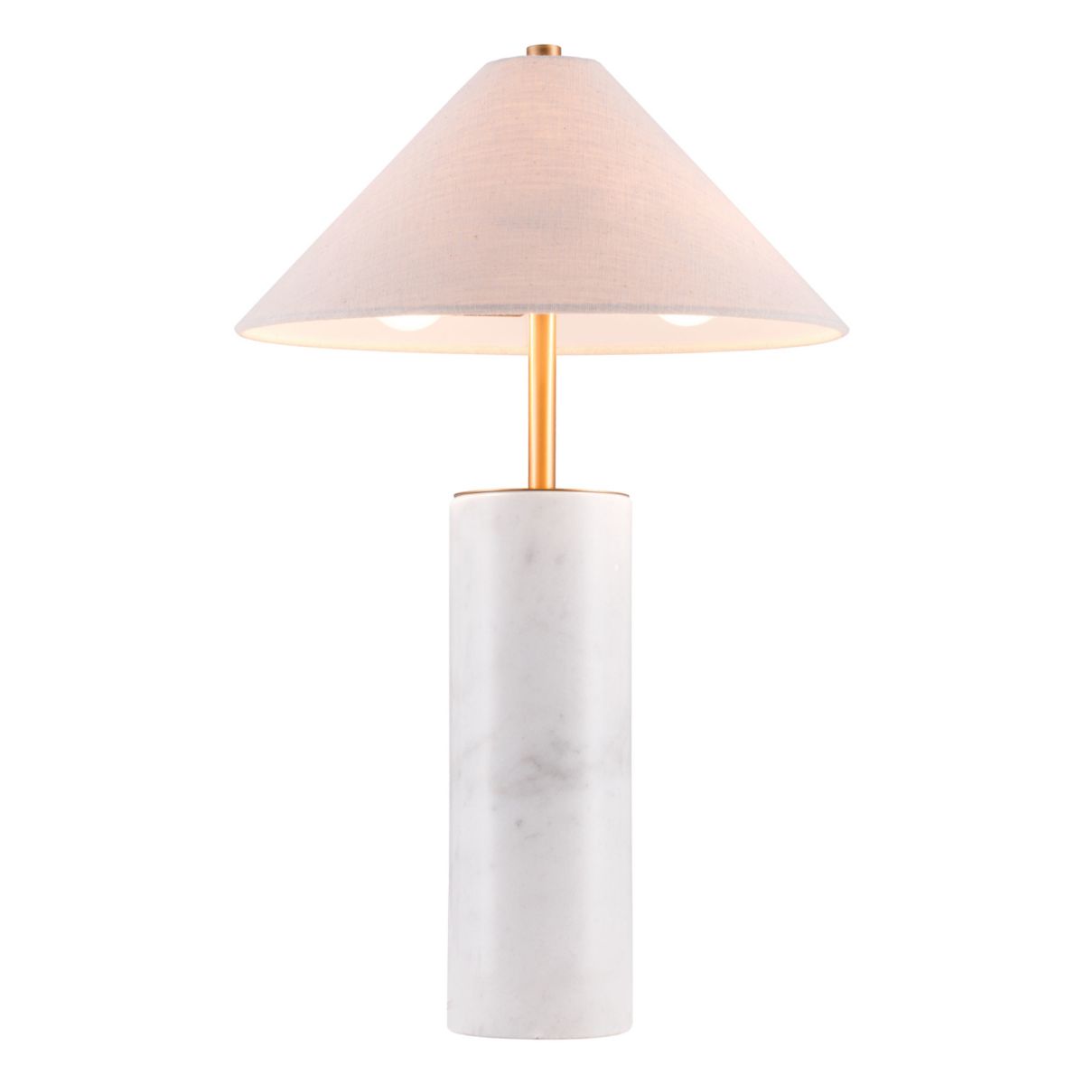 Zuo Modern Ciara Beige & White Table Lamp Zuo