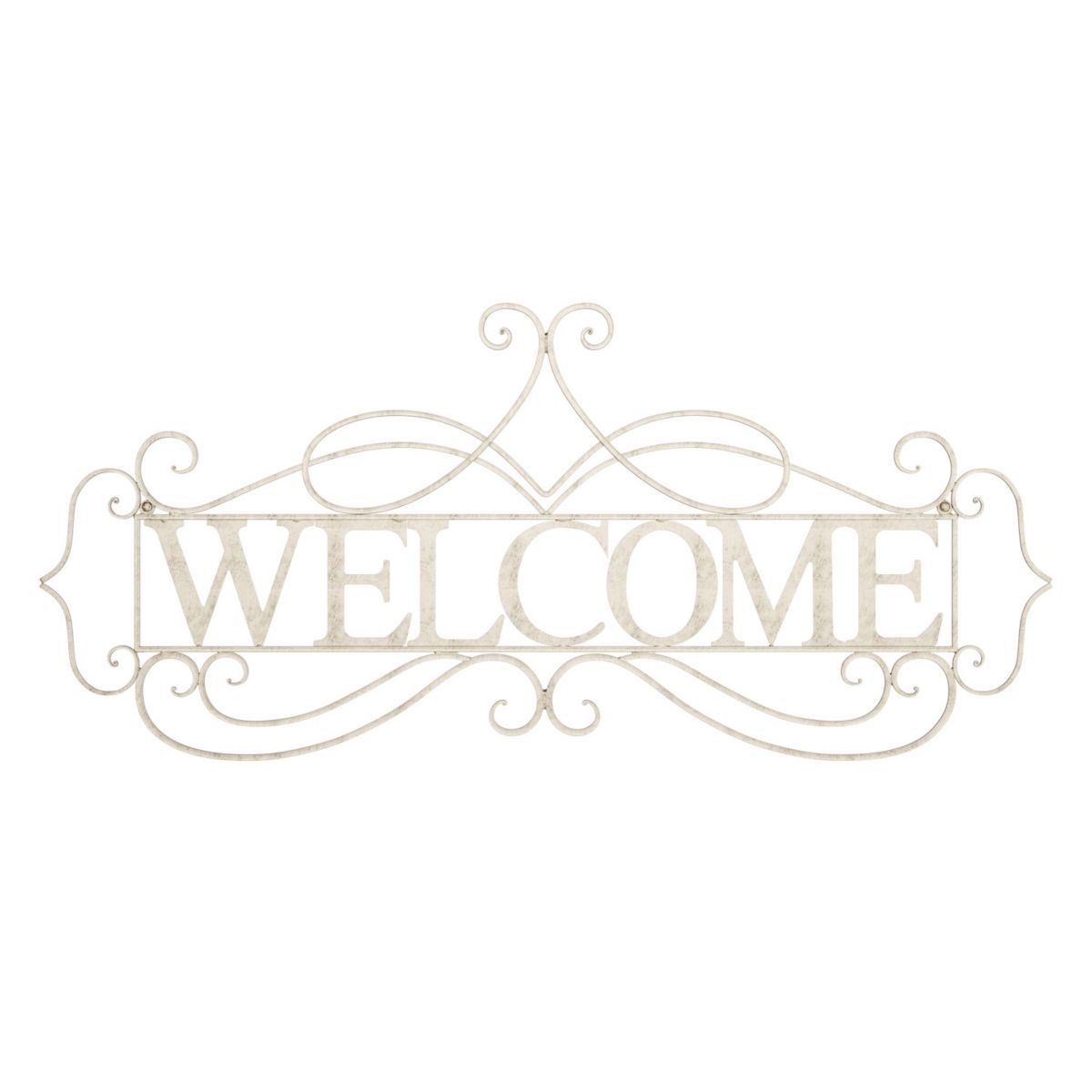 Lavish Home Metal Cutout &#34;Welcome&#34; Decorative Scrollwork Wall Decor Lavish Home