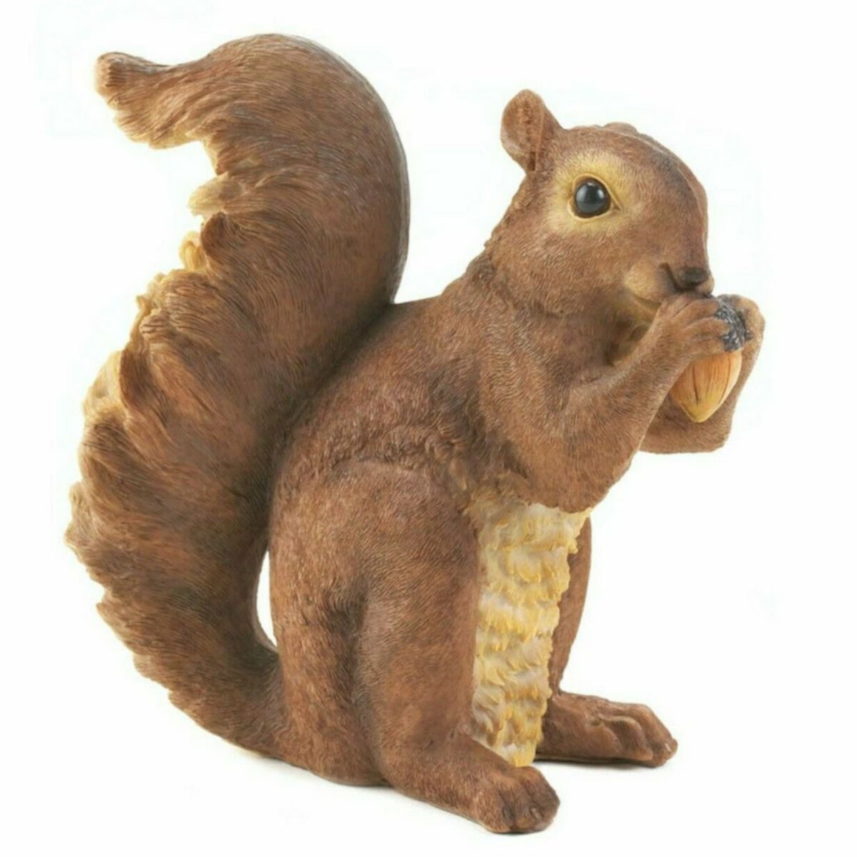 Nibbling Squirrel Garden Statue Accent Plus