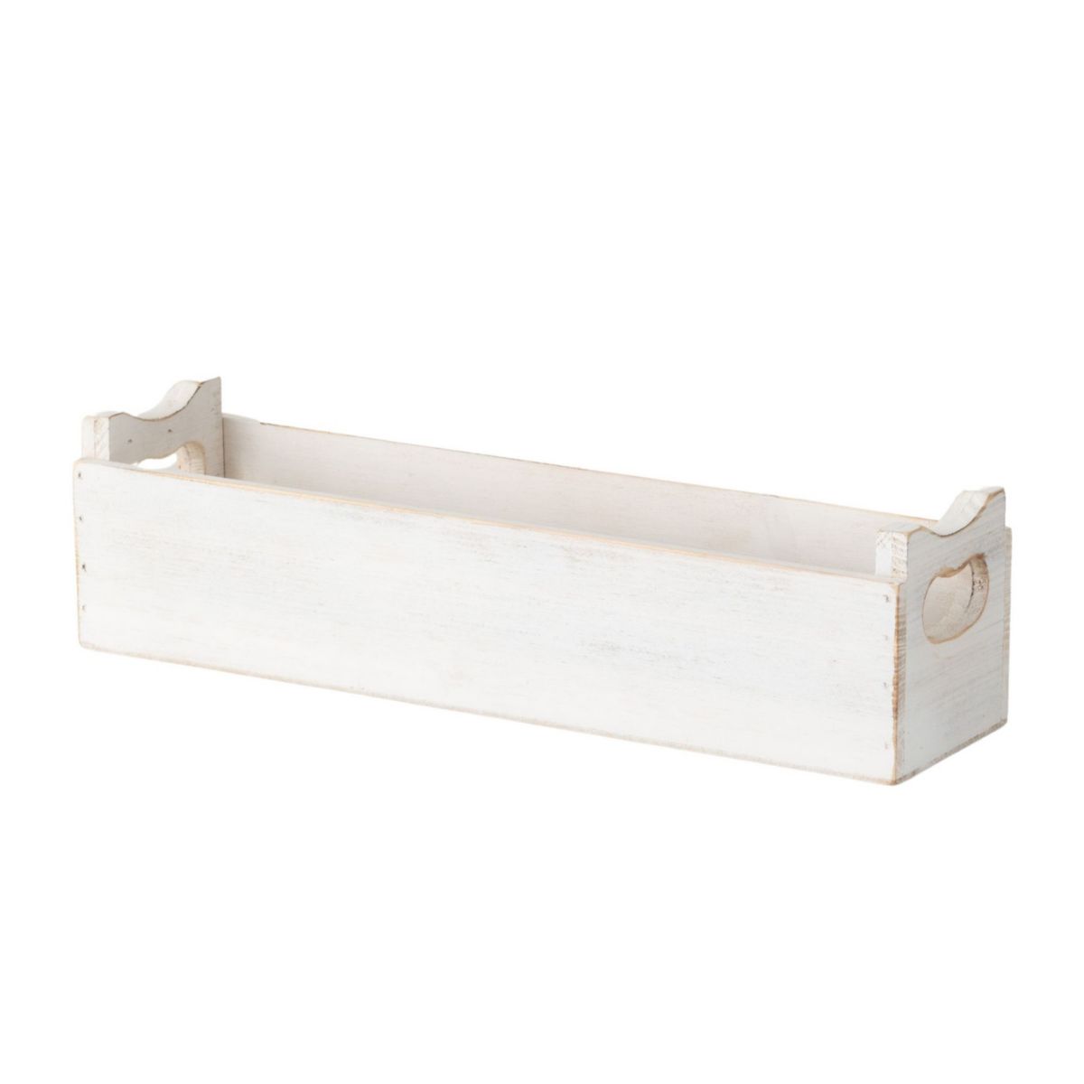 Sullivan's Long White Wooden Container Table Decor Sullivan's