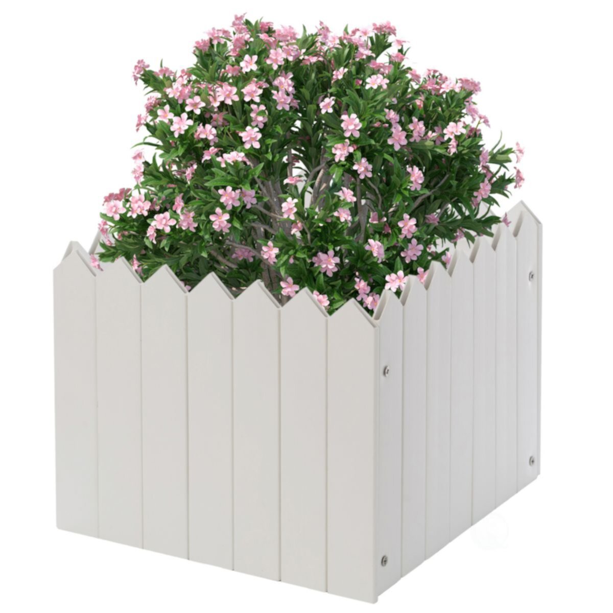 Traditional Fence Design Vinyl Planter Box Gardenised