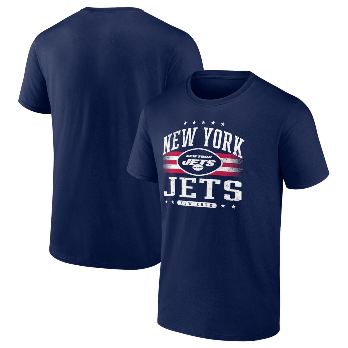 Мужская Футболка Fanatics Navy New York Jets Americana Fanatics Brands - White Label