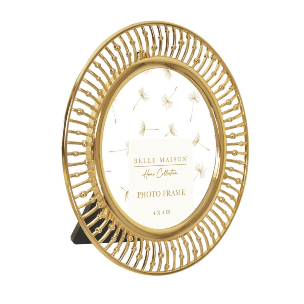 Belle Maison Round Metal Tabletop Picture Frame Belle Maison