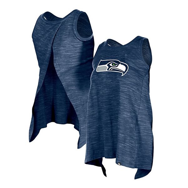 Женская майка New Era Seattle Seahawks Plus Size с открытой спиной для активного отдыха New Era