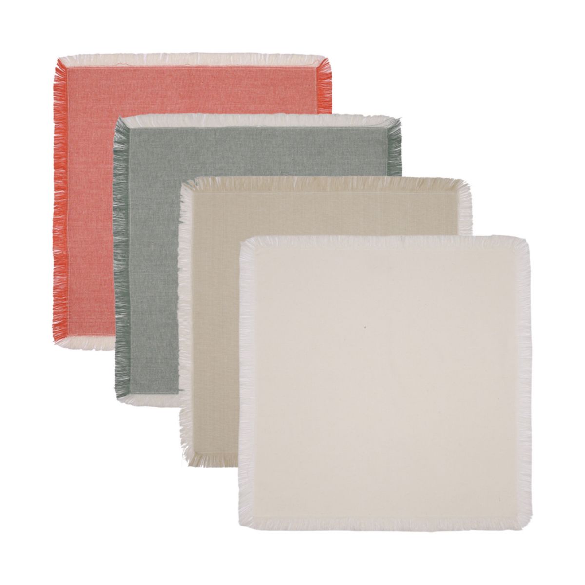 Celebrate Together™ Fall Fringed Solids 4-Pack Dining Napkins Celebrate Together