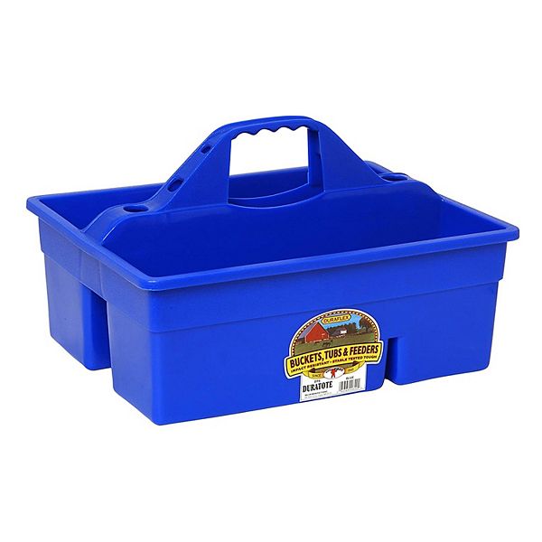 Little Giant Stable Supplies Plastic Organization DuraTote Box with Handle, Blue Little Giant