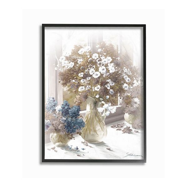 Stupell Home Decor Flower Vase Framed Wall Art - Size: 11X14 Stupell Home Decor