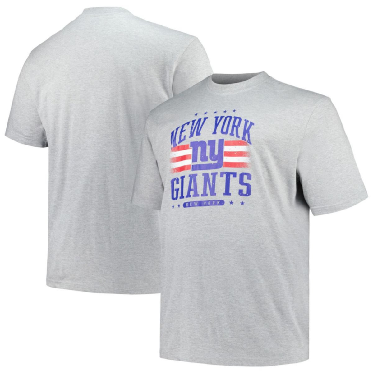 Мужская Футболка Fanatics Navy New York Giants Big & Tall Americana Fanatics Brands - White Label