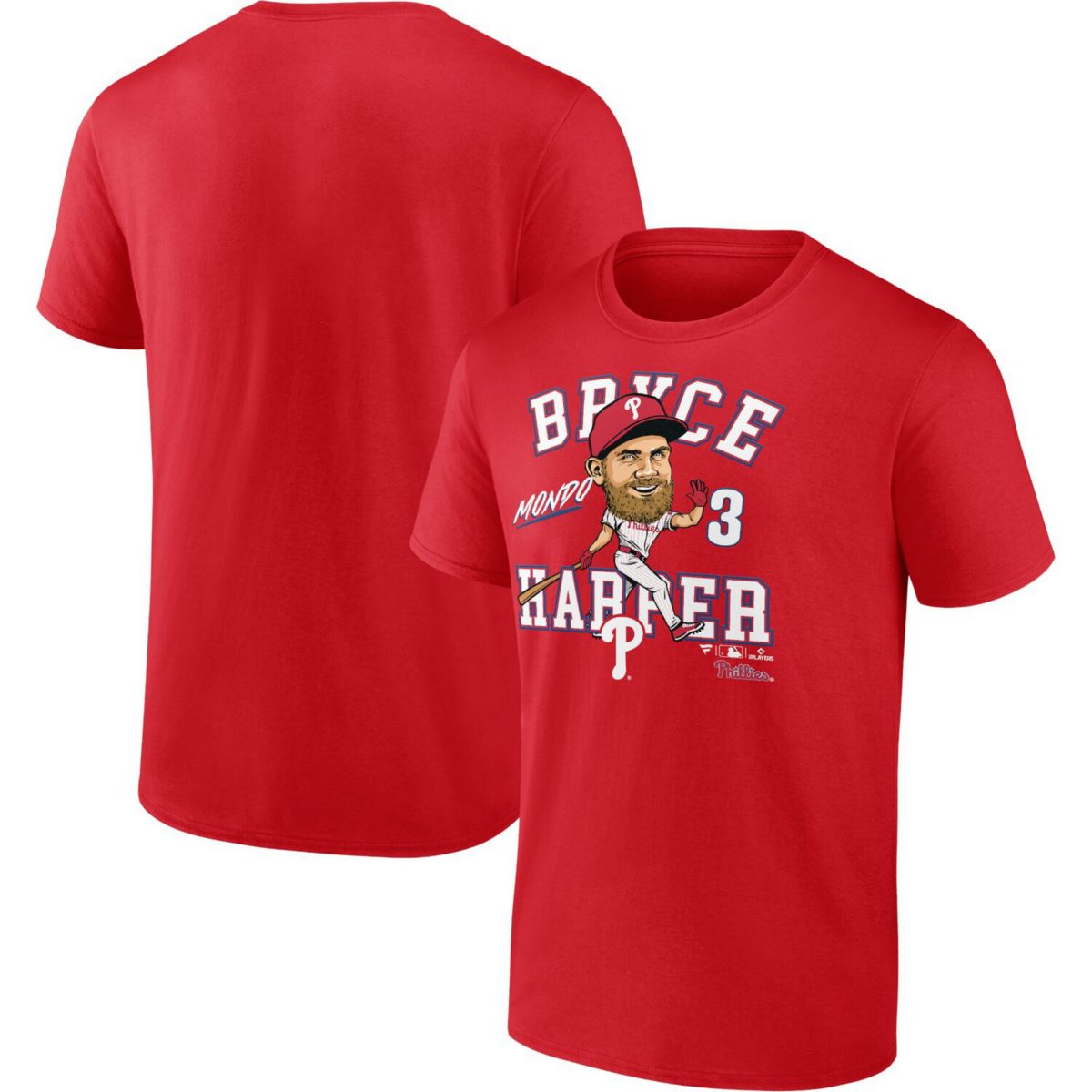 Мужская Футболка Fanatics Bryce Harper Красная Philadelphia Phillies Fanatics Brands - White Label