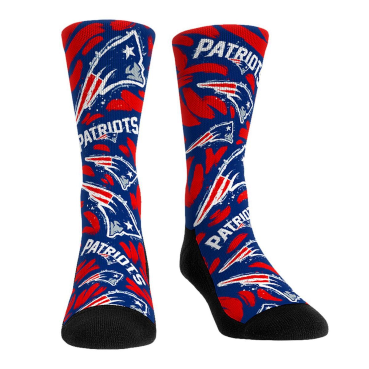 Унисекс Носки Rock Em Socks New England Patriots Allover Logo & Paint Unbranded