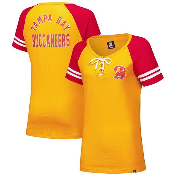 Женская Футболка New Era Оранжевый Tampa Bay Buccaneers Throwback с Лейкой New Era