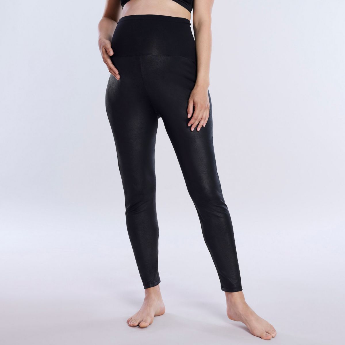 Женские Повседневные брюки Motherhood Maternity Essential Pleather Leggings Motherhood