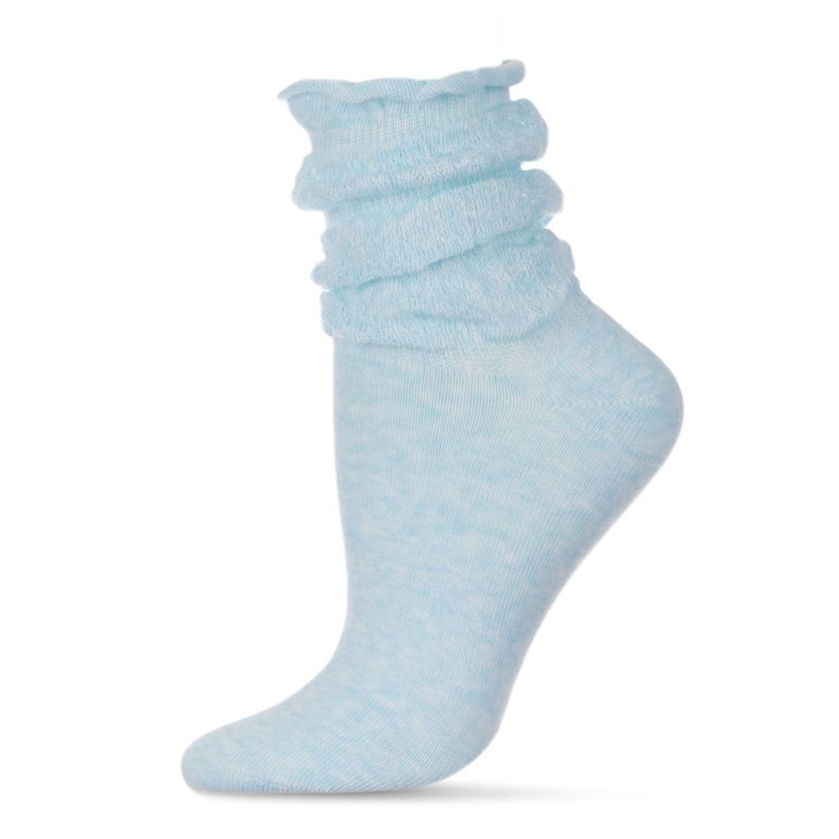 Женские Носки MEMOI Subtle Slouch Cotton Blend Roll Cuff Ankle Socks MEMOI