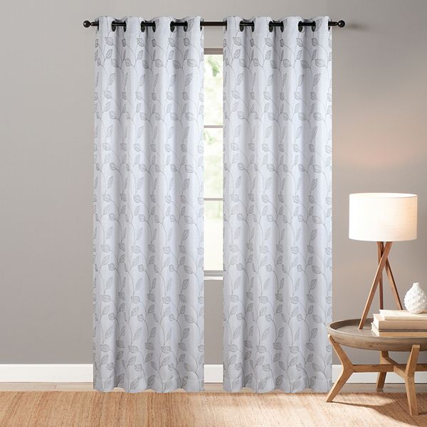 Sonoma Goods For Life® Set of 2 Finley Leaf Blackout Window Curtains SONOMA