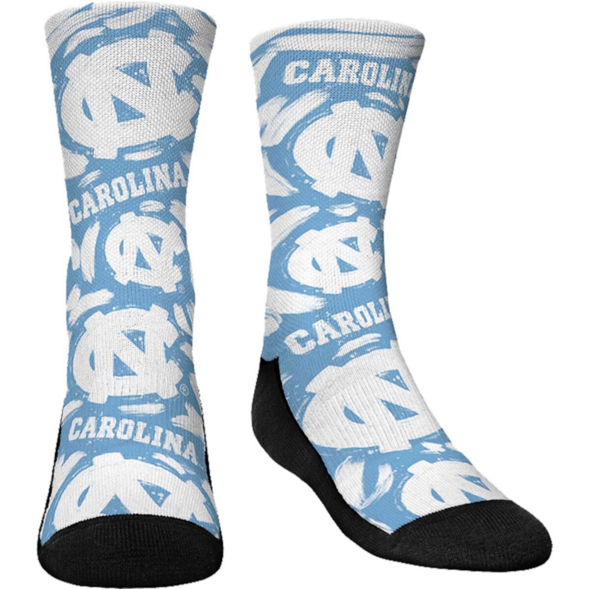 Унисекс Носки Rock Em Socks North Carolina Tar Heels с Логотипом и Рисунком Unbranded