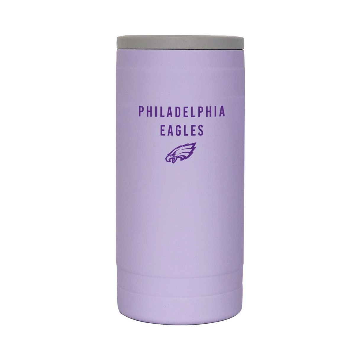 Портативный холодильник и термосумка Logo Brands Philadelphia Eagles 12oz. Лавандовый Soft Touch Slim Coolie Logo Brand