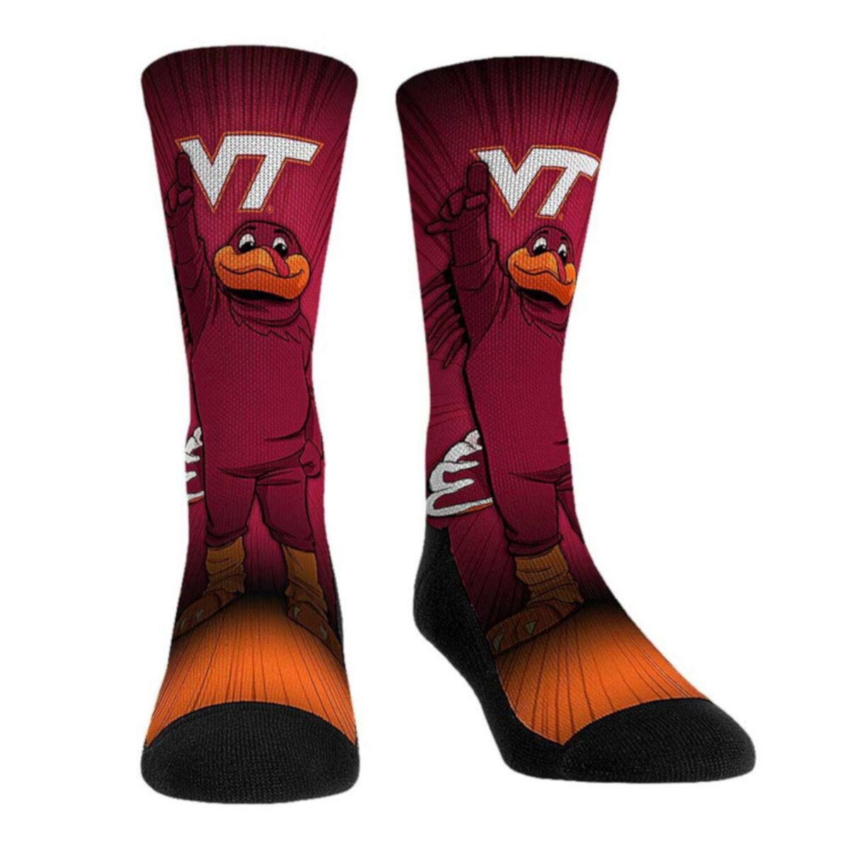 Унисекс Носки Unbranded Virginia Tech Hokies Маскот Pump Up Crew Unbranded