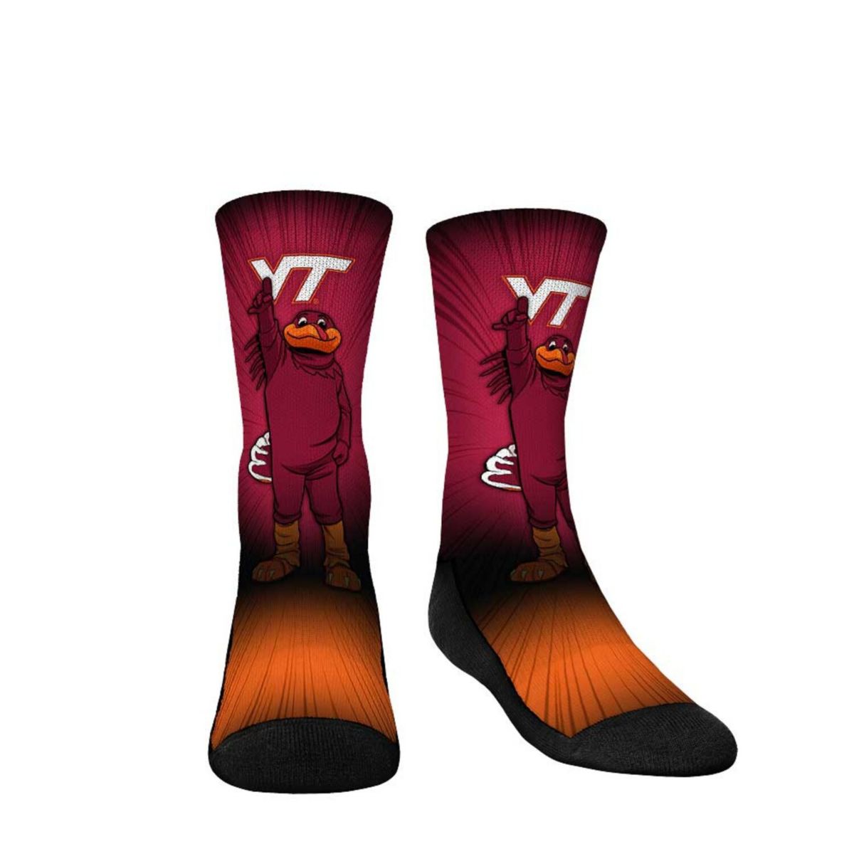 Детские Носки Unbranded Virginia Tech Hokies Mascot Pump Up Crew Unbranded