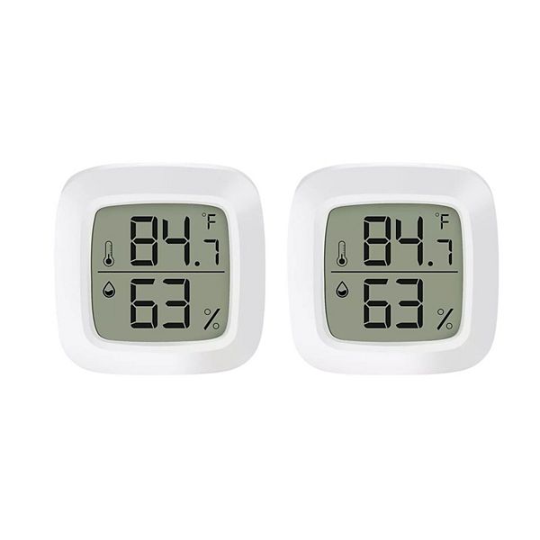 Mini Digital Lcd Thermometer 2 Pcs Kitcheniva