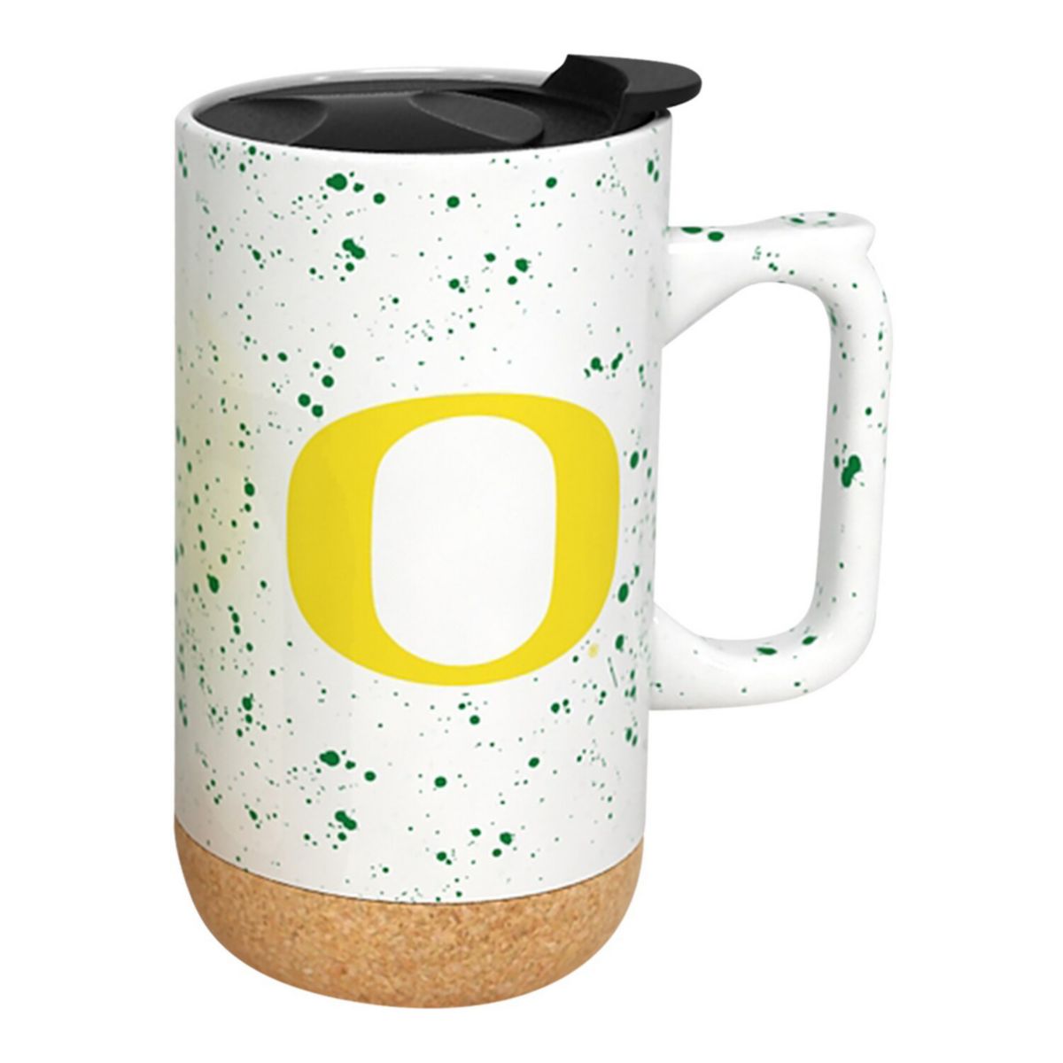 Oregon Ducks 18oz. Speckle Cork Mug Indigo Falls