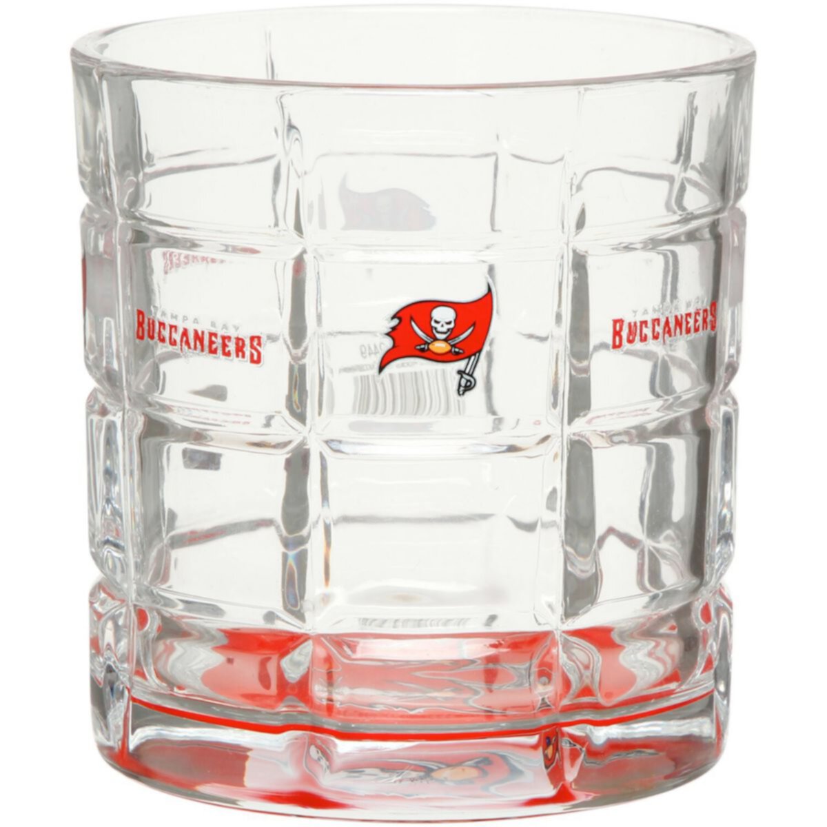 Tampa Bay Buccaneers 10oz. Bottoms Up Squared Rocks Glass The Memory Company