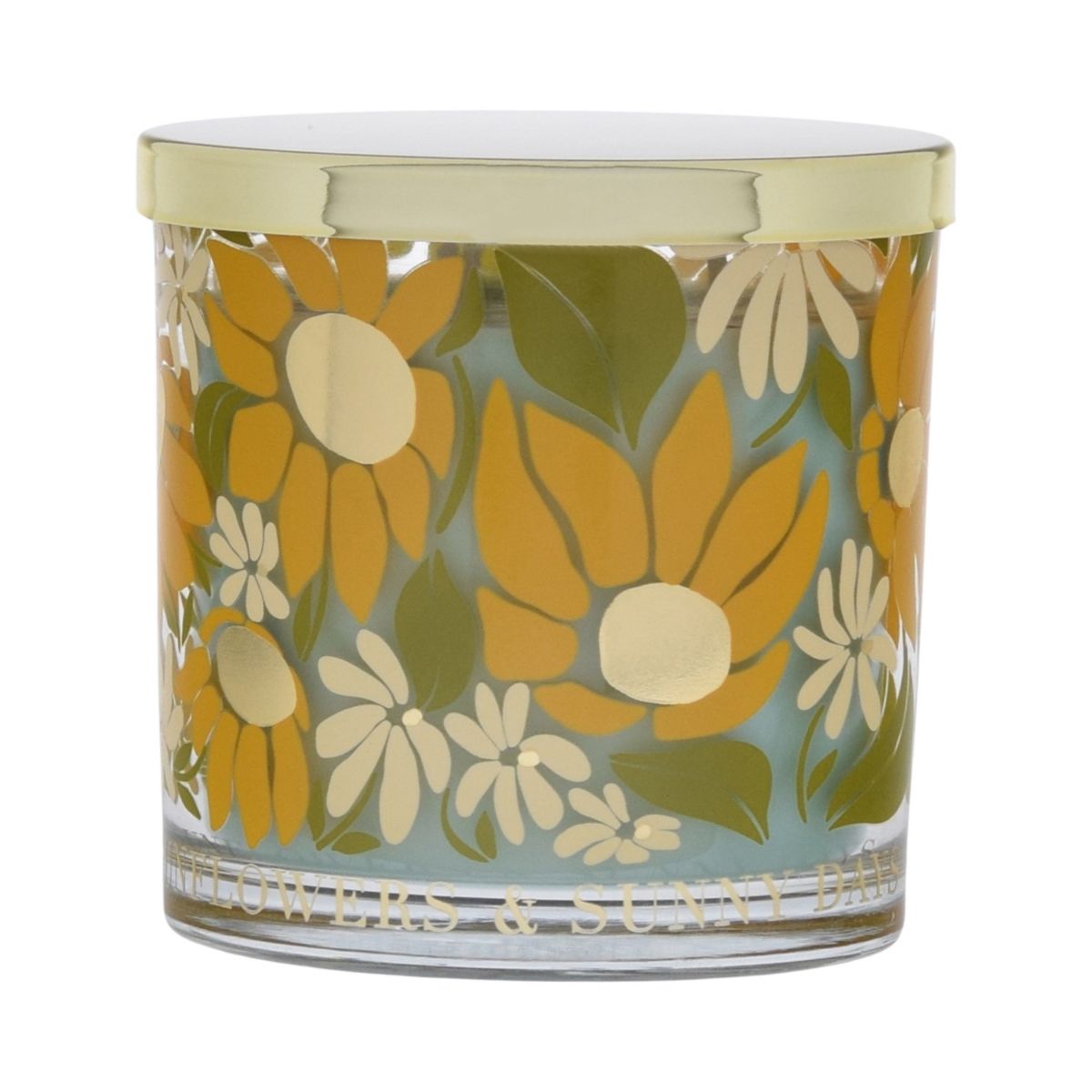 Sonoma Goods For Life® Blue Citron 13-oz. Sunflower Decal Candle Jar SONOMA