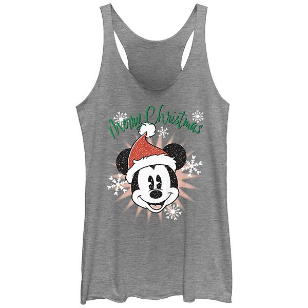 Женская Футболка Disney Mickey Mouse Merry Christmas Tri-Blend Disney