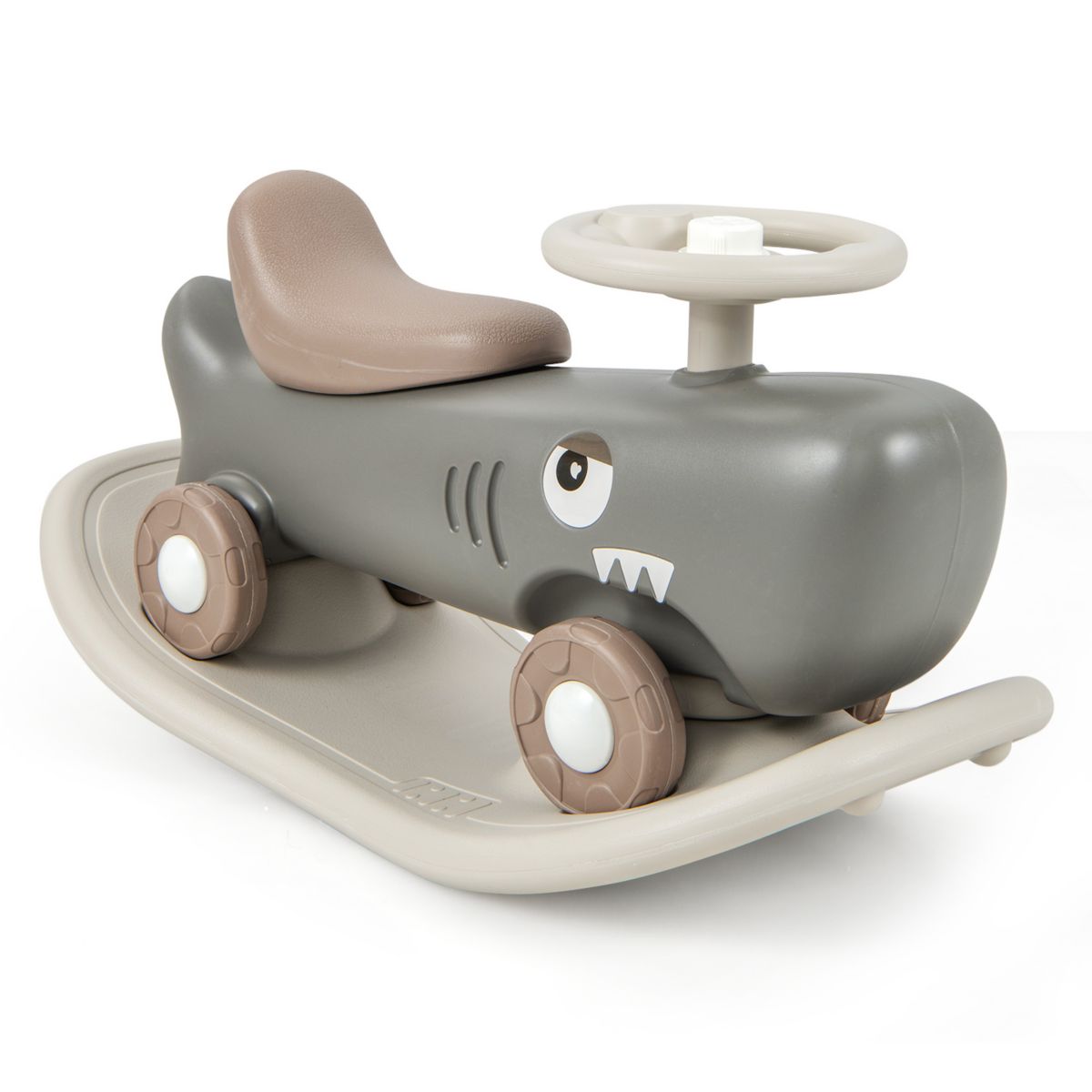 Convertible Rocking Horse And Sliding Car With Detachable Balance Board Slickblue