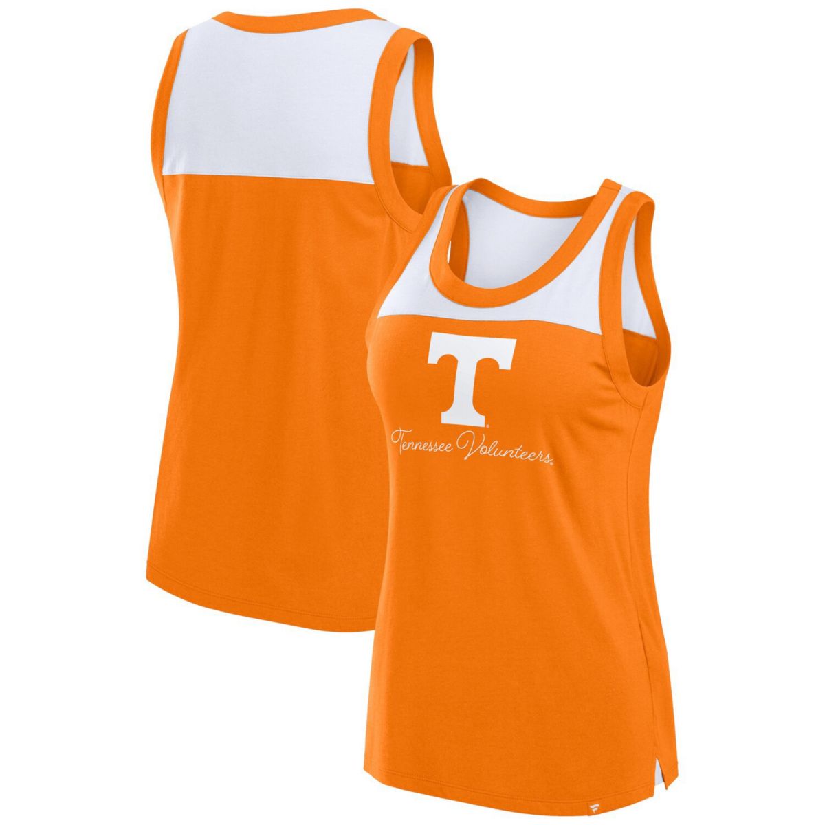 Женская Футболка Fanatics Tennessee Volunteers Crosley Colorblock Fanatics Brands - White Label