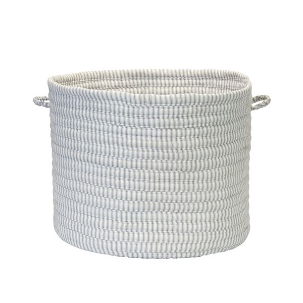 Colonial Mills Ava Ticking Solid Cotton Storage Basket Colonial Mills