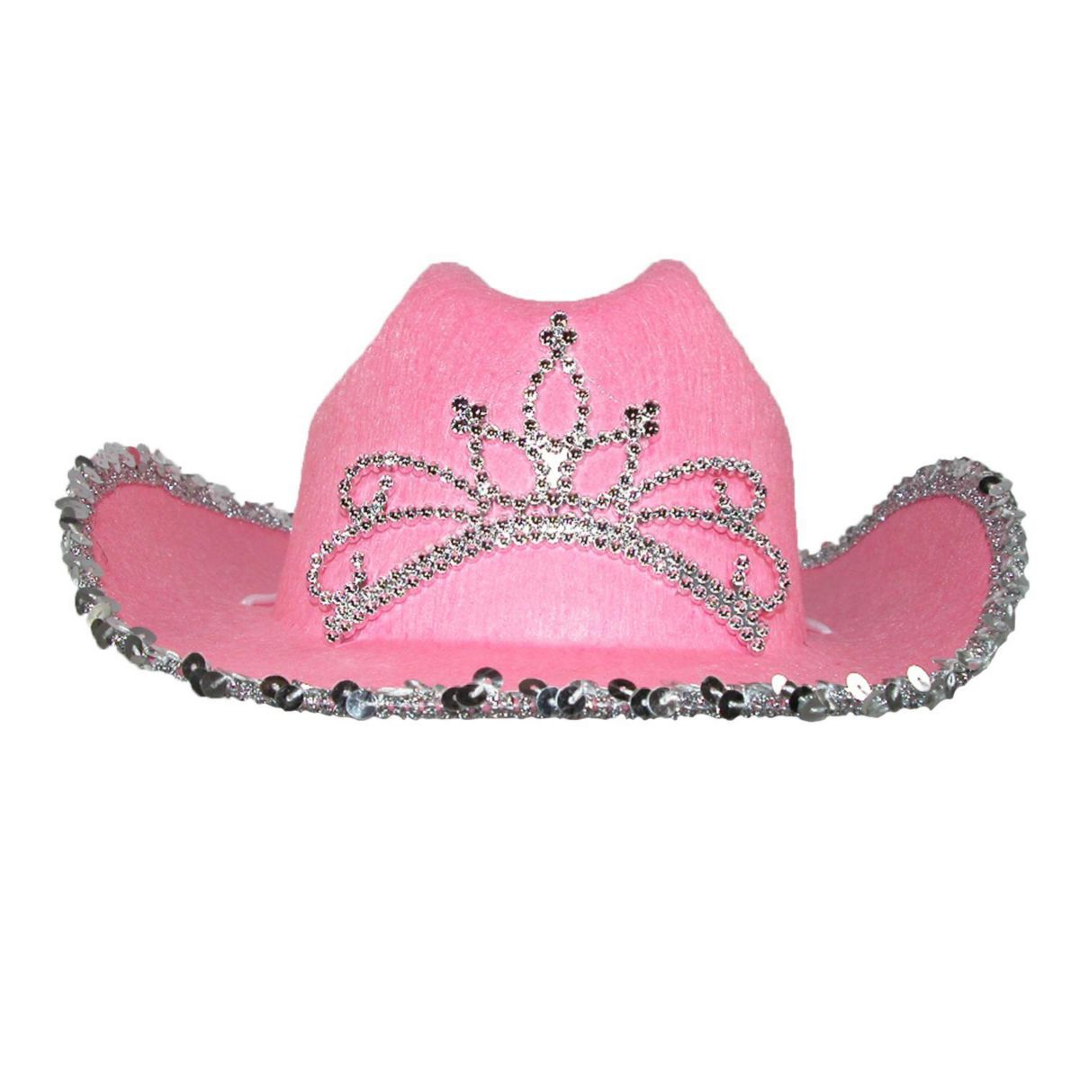 Кепка CTM Ctm Girls' Felt Tiara Cowboy Western Hat With Bling CTM