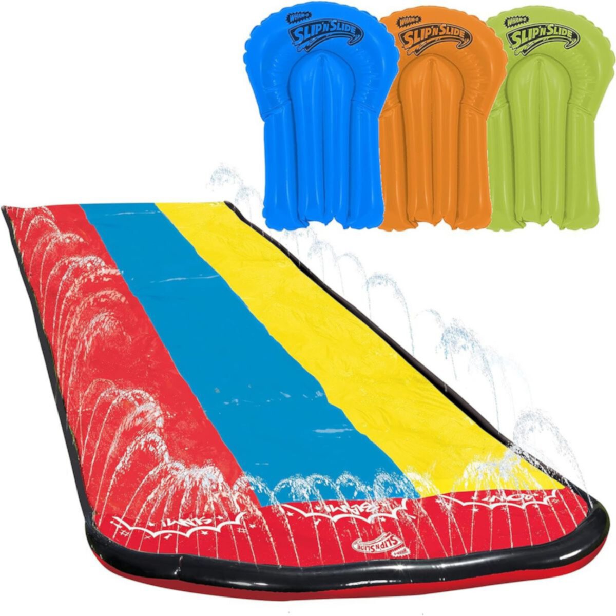 Надувная игрушка для бассейна Wham-O Slip N Slide Triple Slip and Slide с 3 бодибордами Wham-o