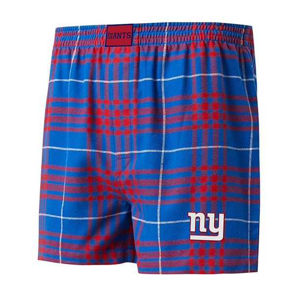 Мужские фланелевые боксёры New York Giants Concord с эластичным поясом Unbranded