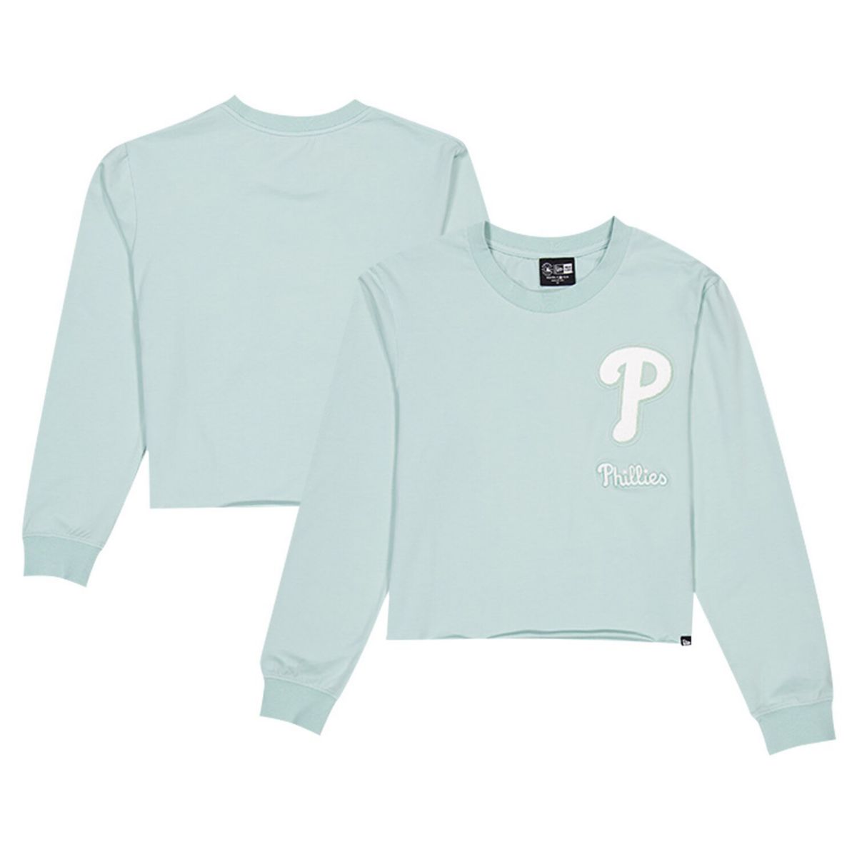 Кроп-топ с длинными рукавами New Era Philadelphia Phillies с логотипом Breeze New Era