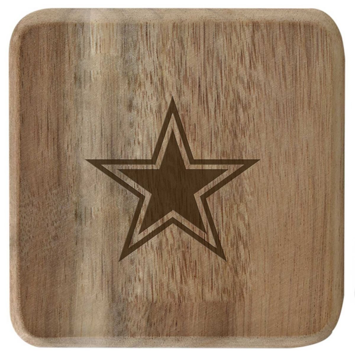 The Memory Company Dallas Cowboys 6-Pack Acacia Wood Coaster Set The Memory Company