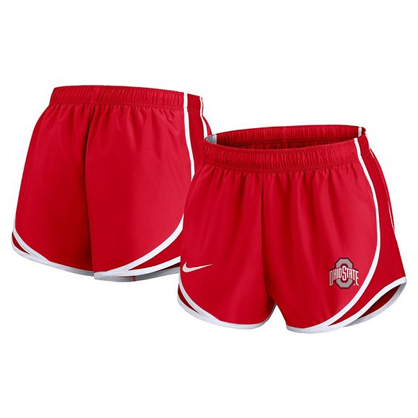 Женские шорты Nike Scarlet Ohio State Buckeyes Primetime Tempo с влаговыводящей технологией Nike