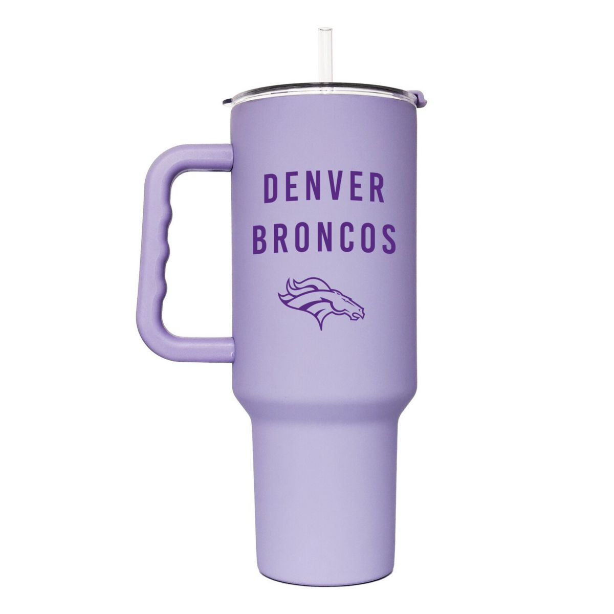 Denver Broncos 40oz. Lavender Soft Touch Tumbler Logo Brand