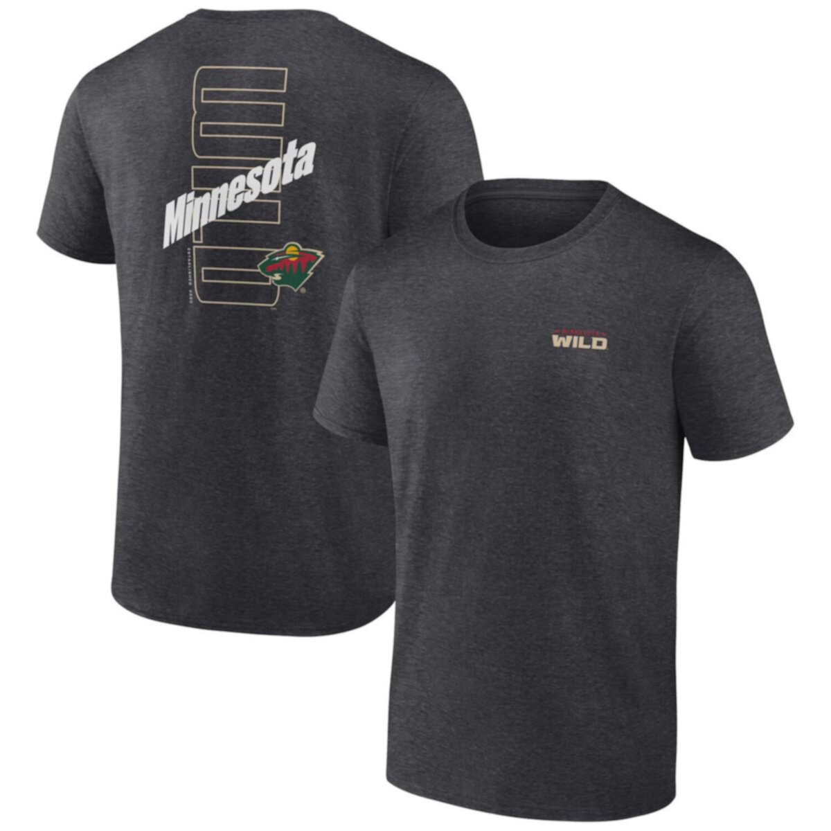 Мужская Футболка Unbranded Minnesota Wild Backbone Unbranded