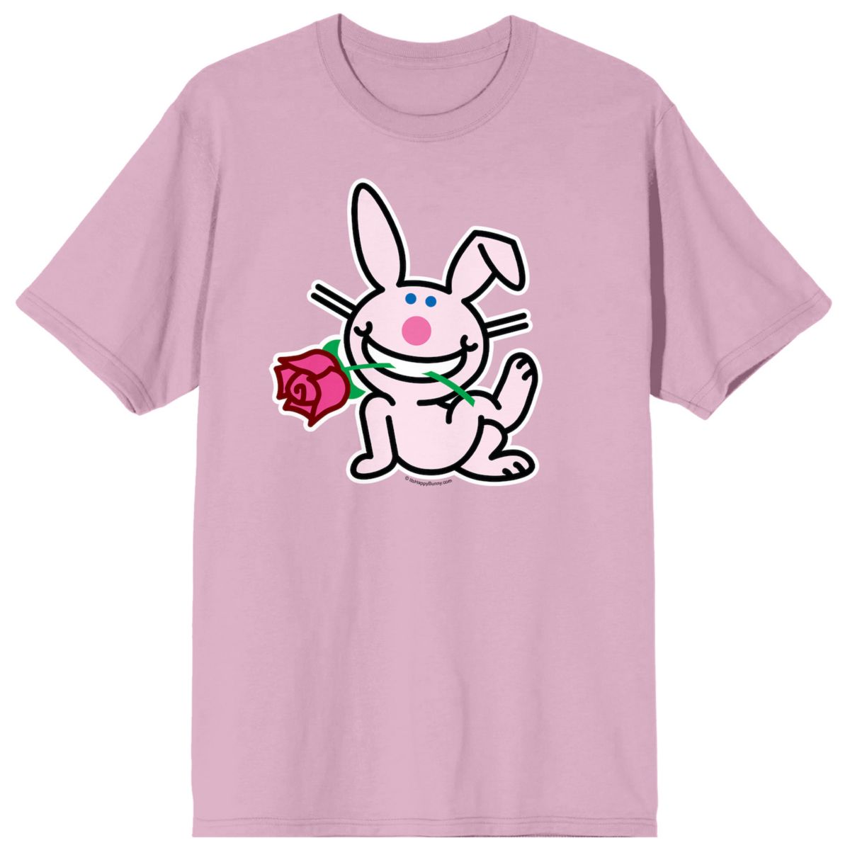 Мужская Футболка Licensed Character Its Happy Bunny Pink Bunny Licensed Character