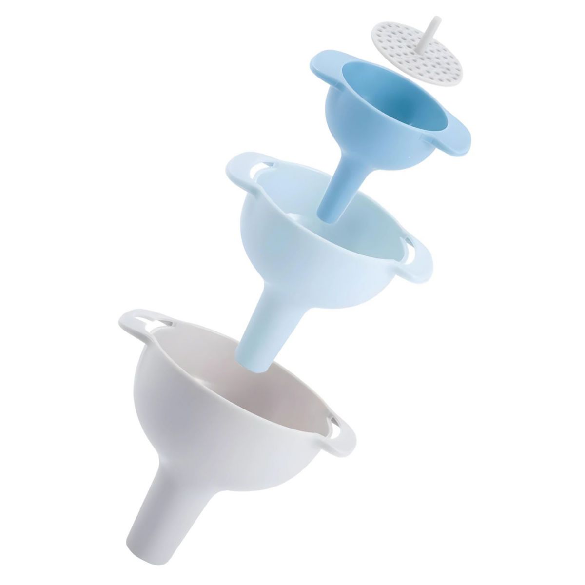 Kitchen Funnel Set With Detachable Strainer 3 Pcs Kitcheniva