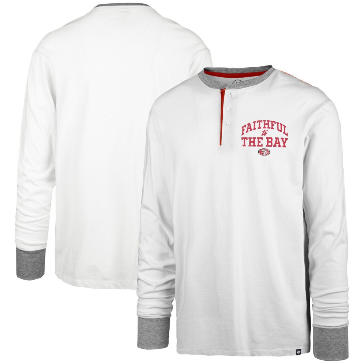 Мужская Футболка Unbranded Pats Peek Henley San Francisco 49ers Faithful to The Bay Unbranded