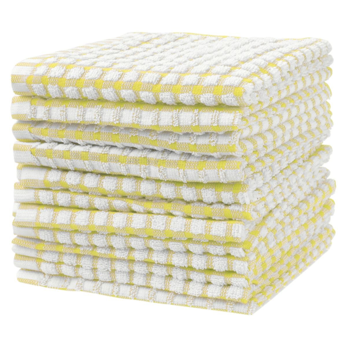 Kitchen Dish Towels, Pack Of 12 Checked Dishcloths Set For Drying Dishes And Table Unique Bargains