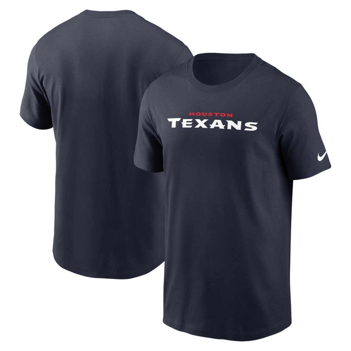 Мужская Футболка Nike Navy Houston Texans Wordmark Essential Nike