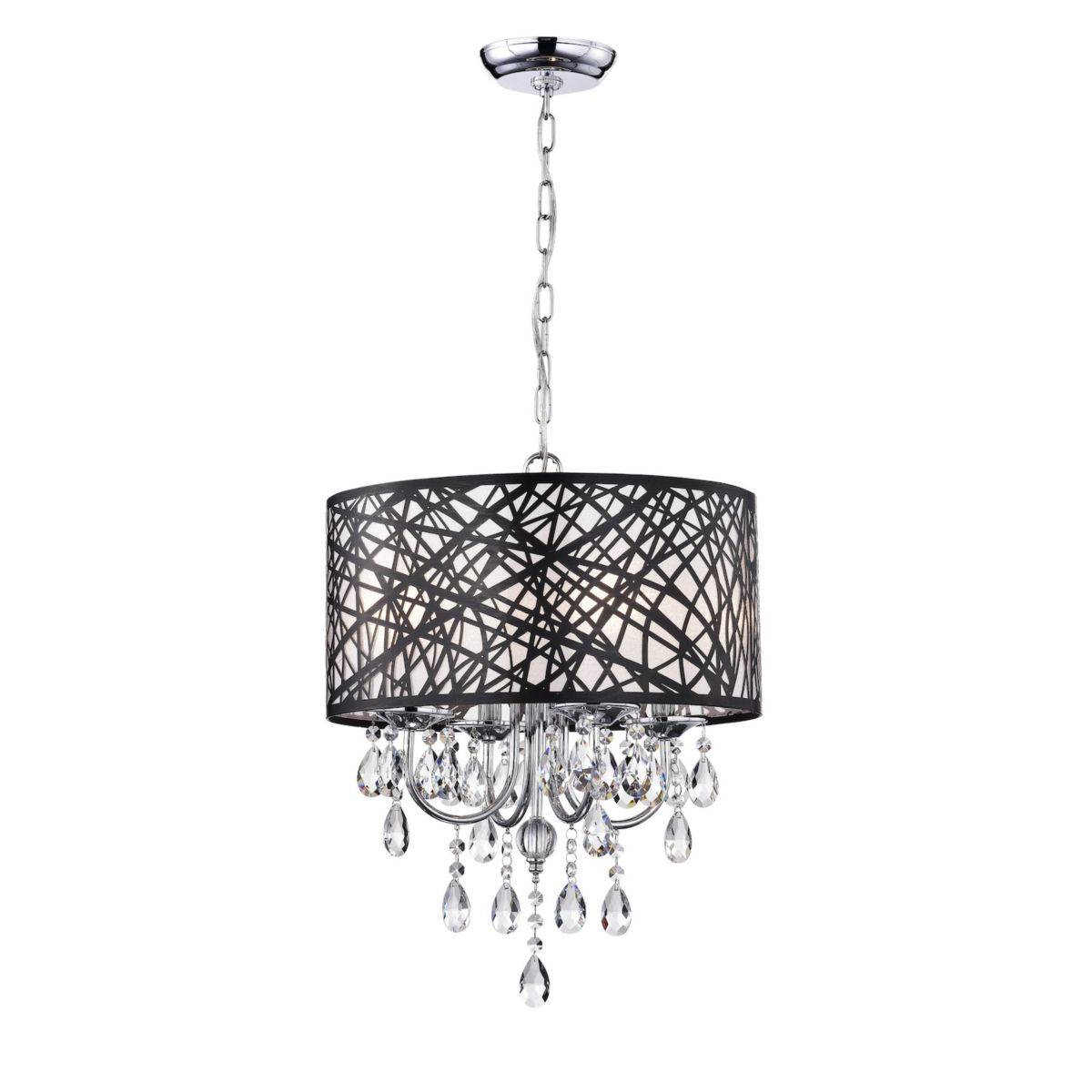 Greenville Signature 4-Light Drum Chandelier For Dining/Bedroom, Hallway, Living Room Greenville Signature