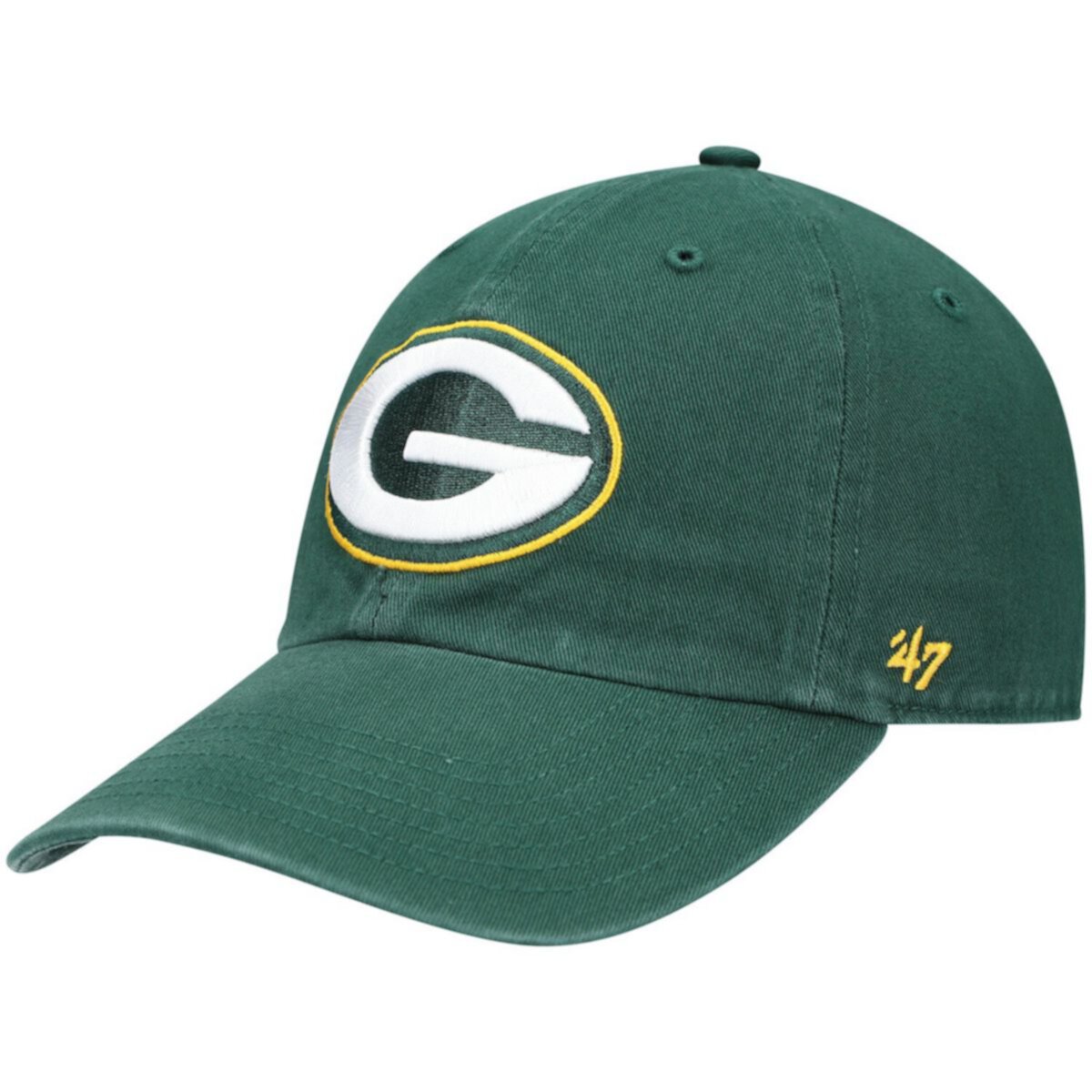 Кепка '47 Youth Green Bay Packers Logo Clean Up Adjustable Hat Unbranded