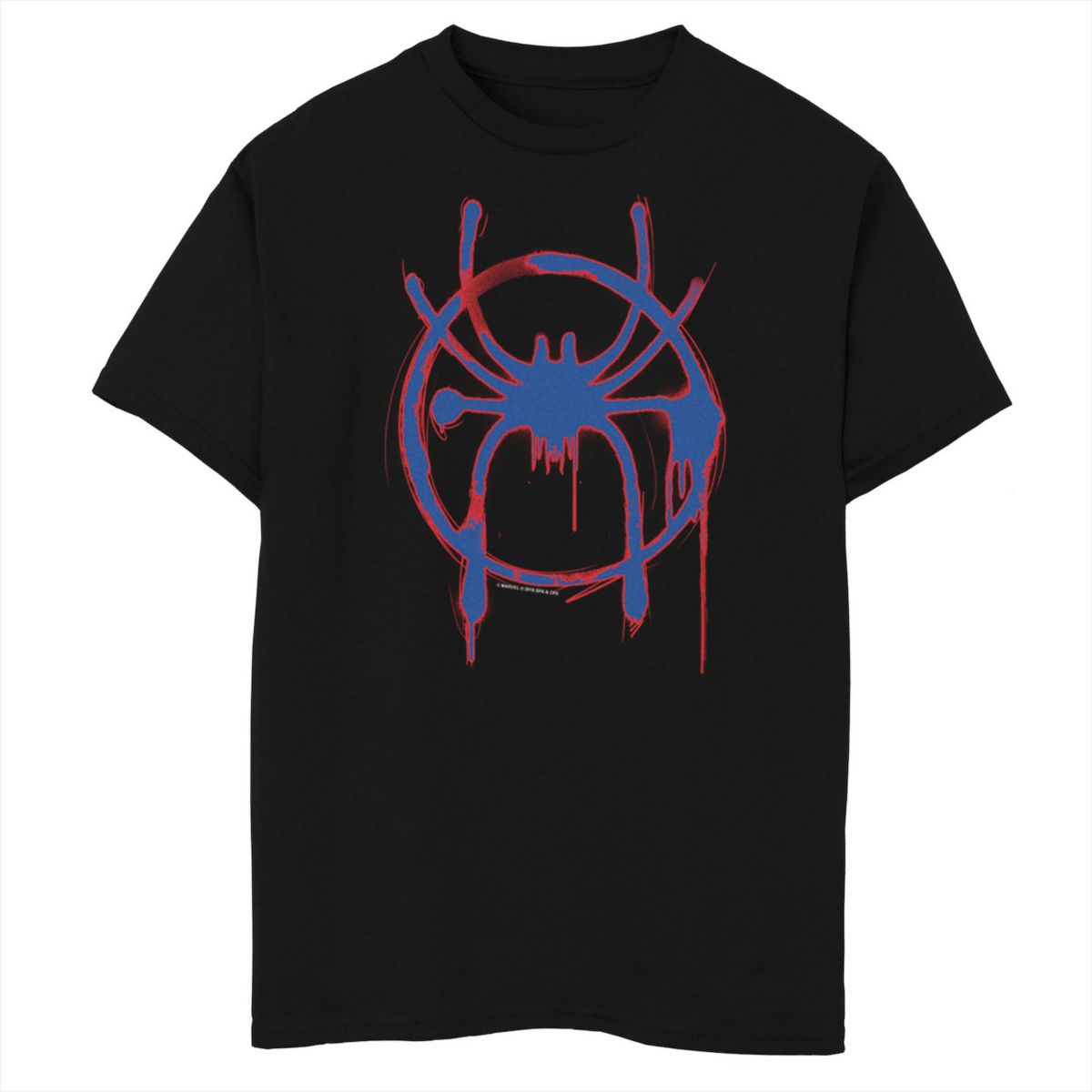 Мальчиковая Футболка Licensed Character Marvel Into The Spider-Verse Spray Paint Logo Licensed Character