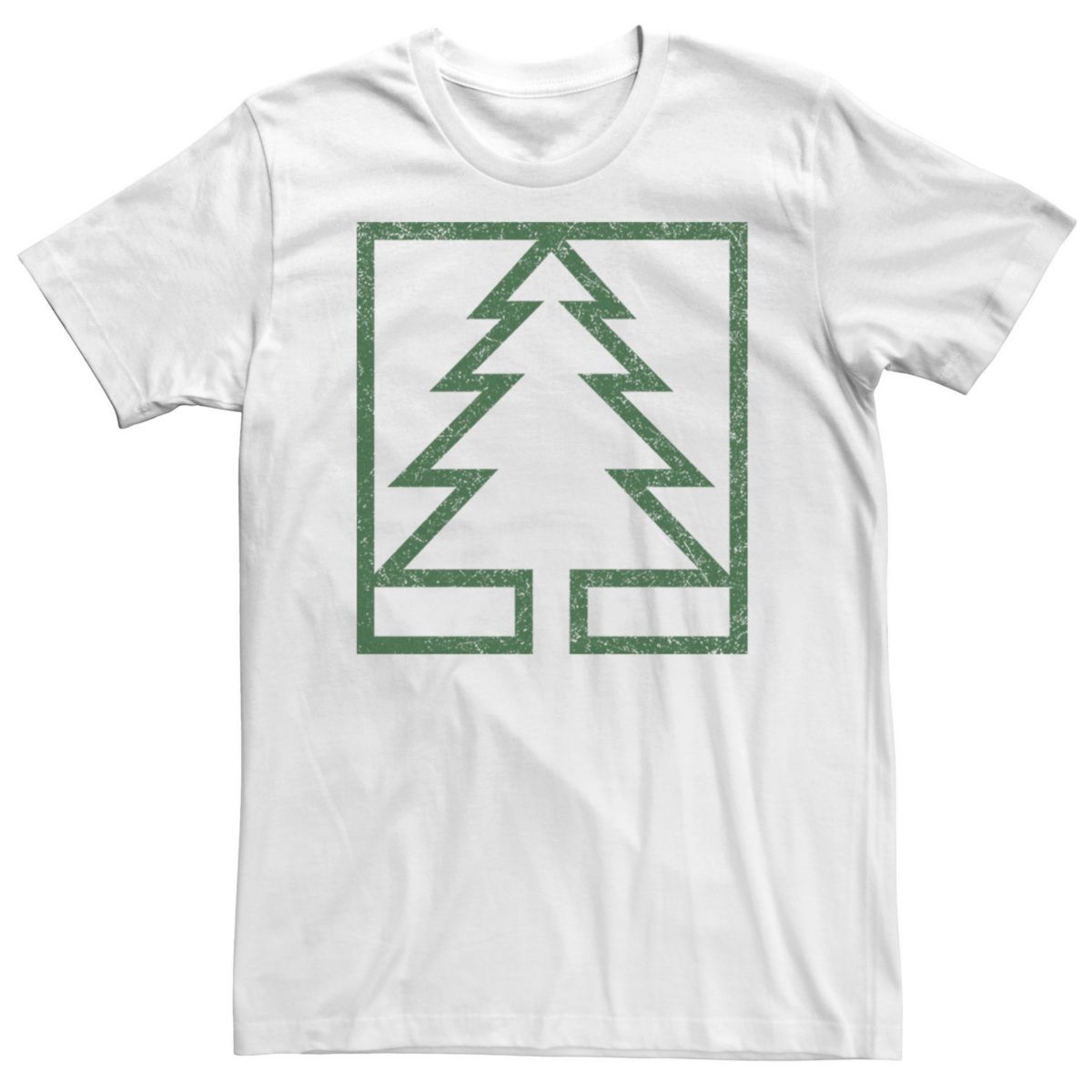 Мужская Футболка Unbranded Big & Tall Pine Tree Square Graphic Unbranded