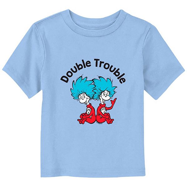 Мальчик Дети Licensed Character Thing 1 And Thing 2 Double Trouble Футболка Licensed Character