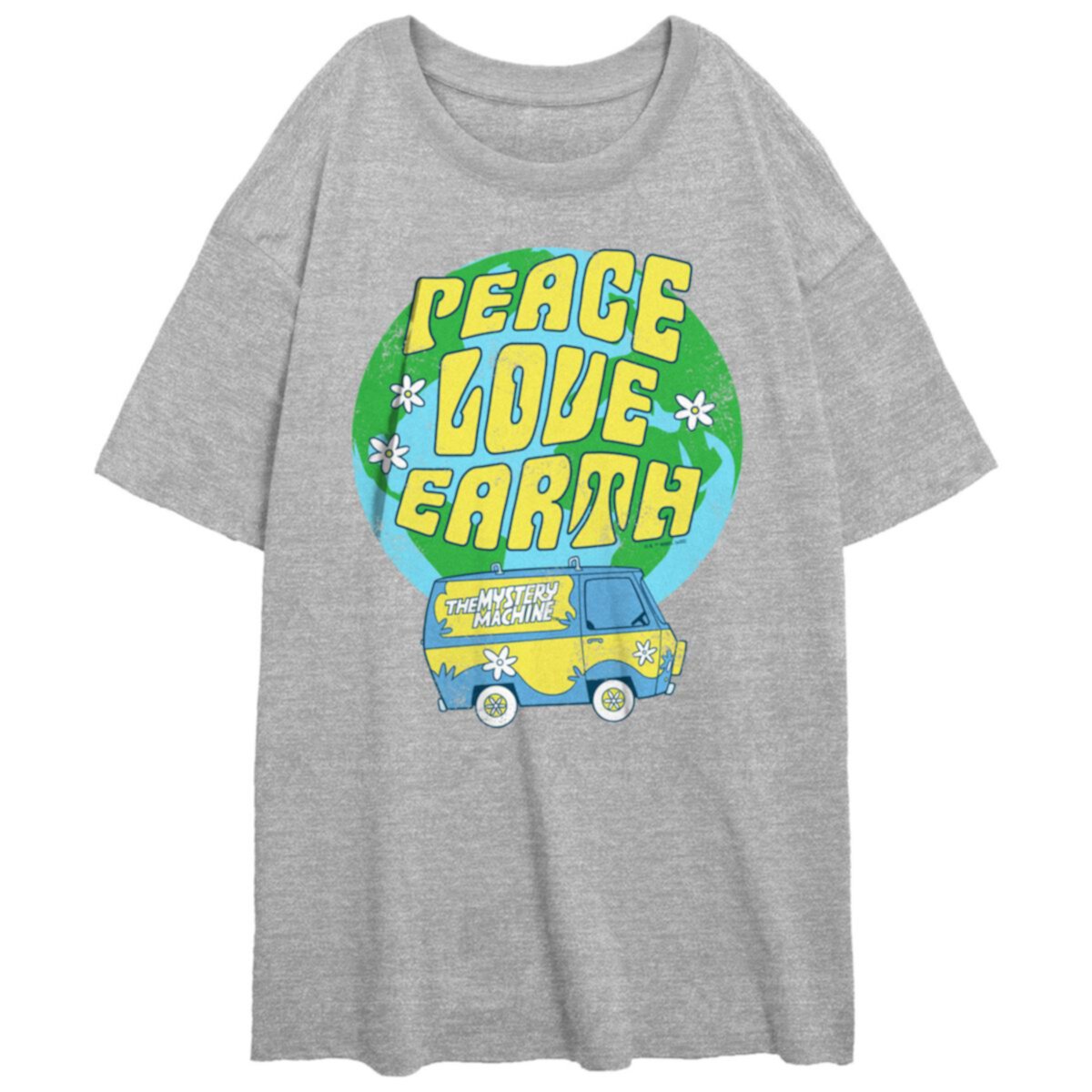 Детская Футболка Licensed Character Scooby-Doo Peace Love Earth Oversize Licensed Character